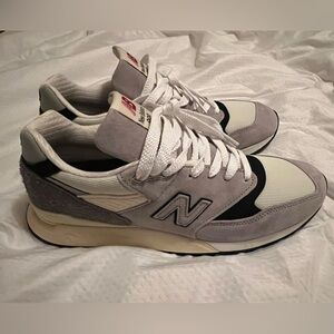 New Balance 998 MiUSA Teddy Santis Grey and Cream